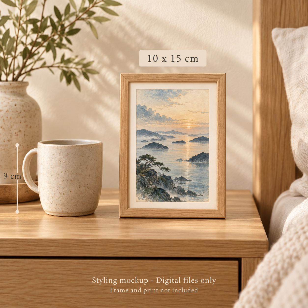 Bedside styling idea with Coastal Morning Light