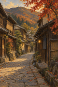 Autumn Light on the Kiso Road — 3-Size Printable Wall Art