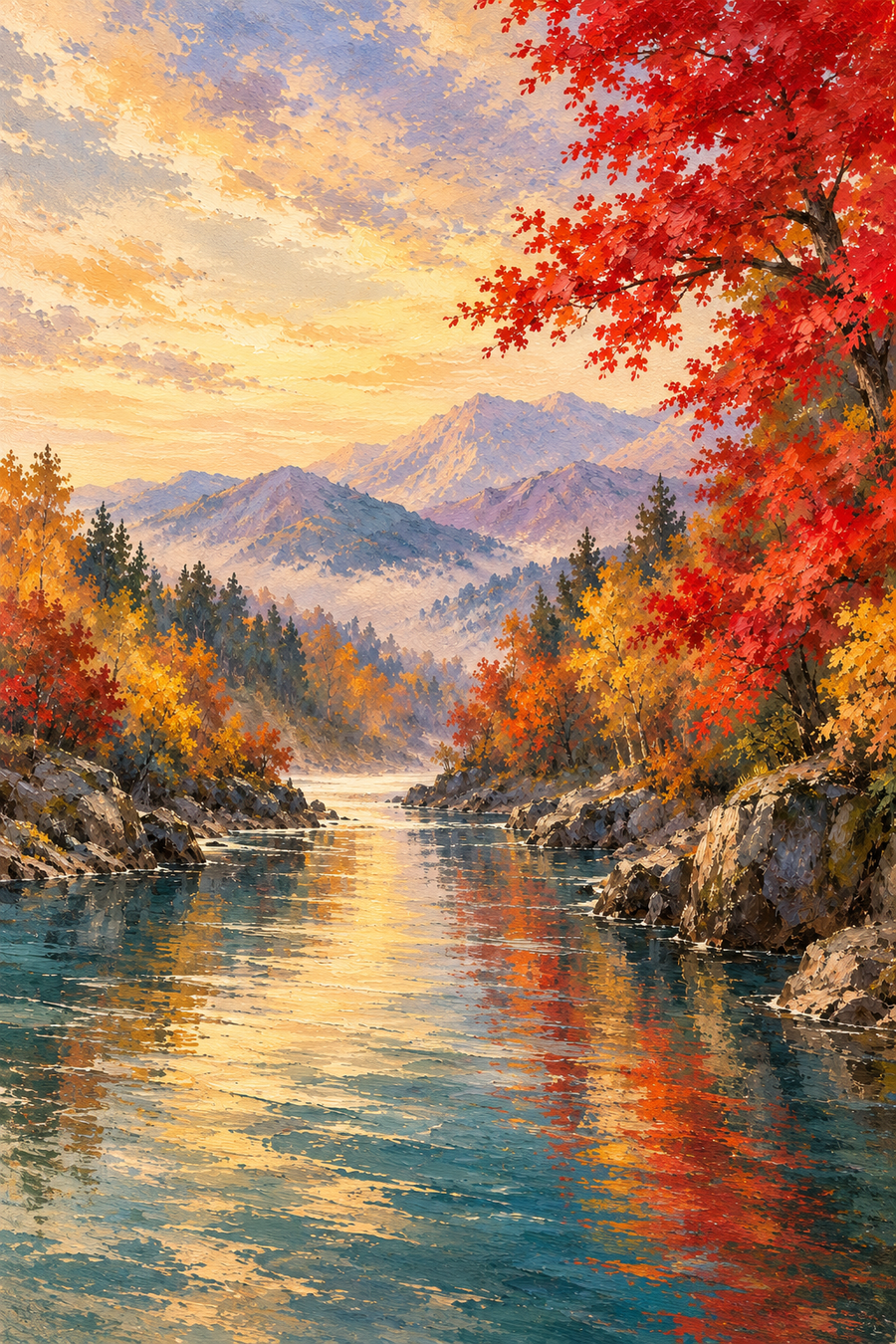 Maple River Stillness — full artwork