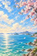 Sakura by the Sea — full artwork