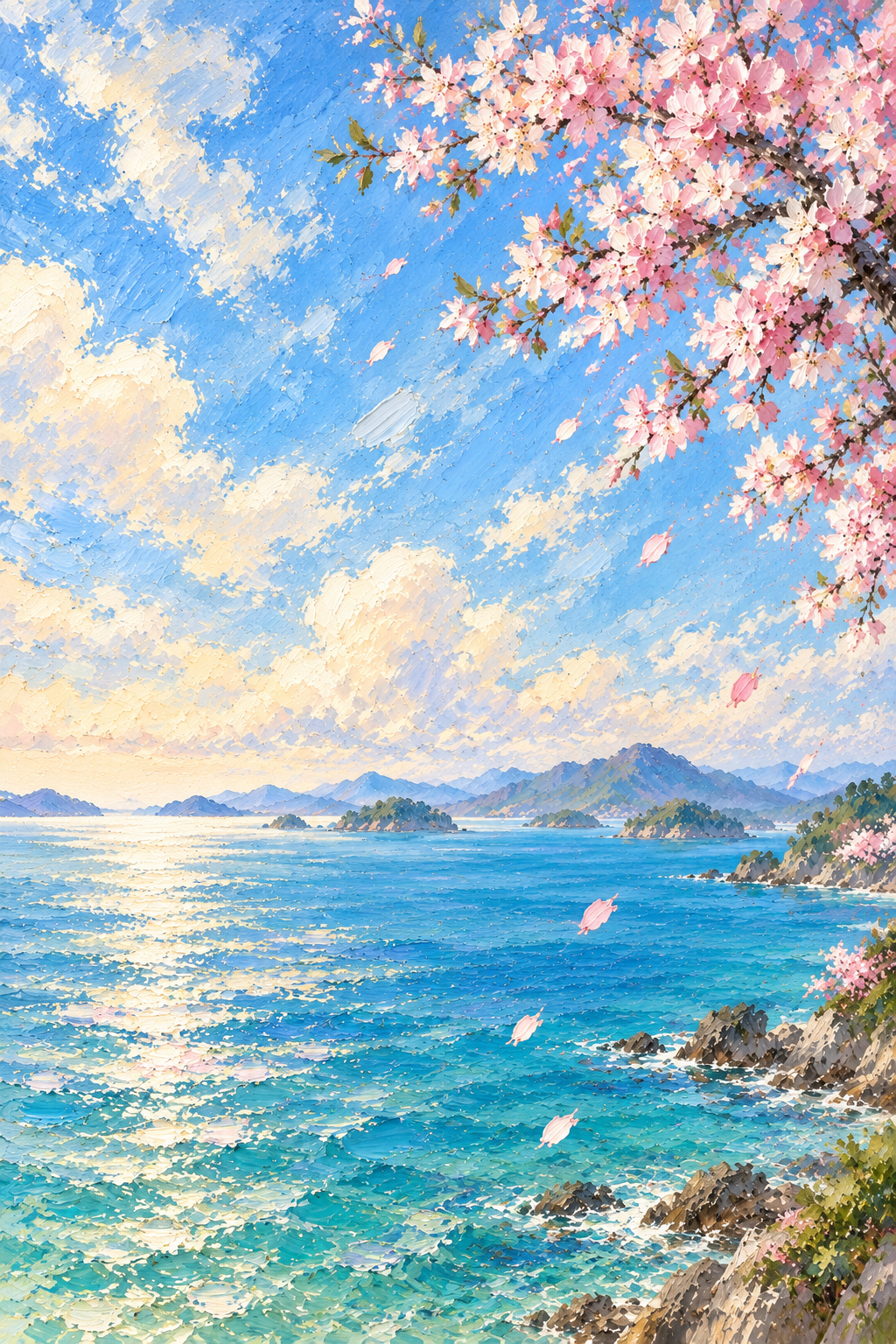 Sakura by the Sea — full artwork